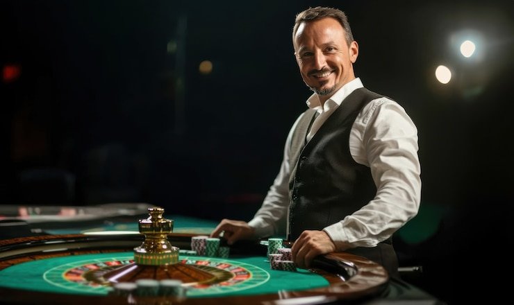 Antarmuka permainan Teen Patti dengan statistik pemain dan riwayat putaran